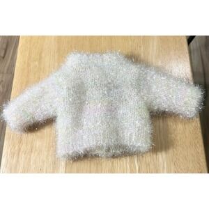 Pleasant Company American Girl Snowball Sweater Sparkly Tinsel Cardigan 1998